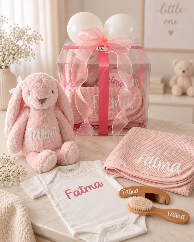Personalisiertes Baby-Geschenkset