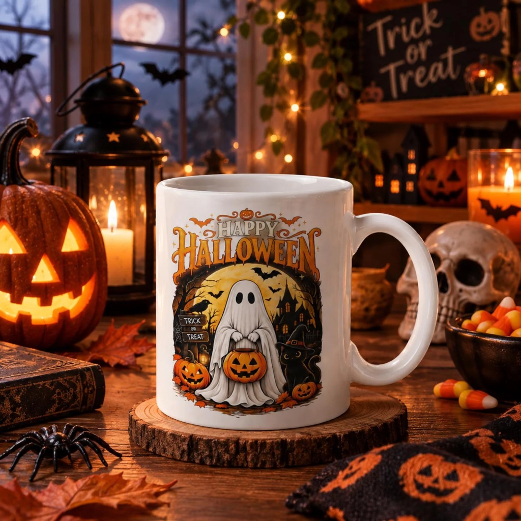 Halloween-Geister-Kaffeebecher gruselige Keramiktasse Trick or Treat
