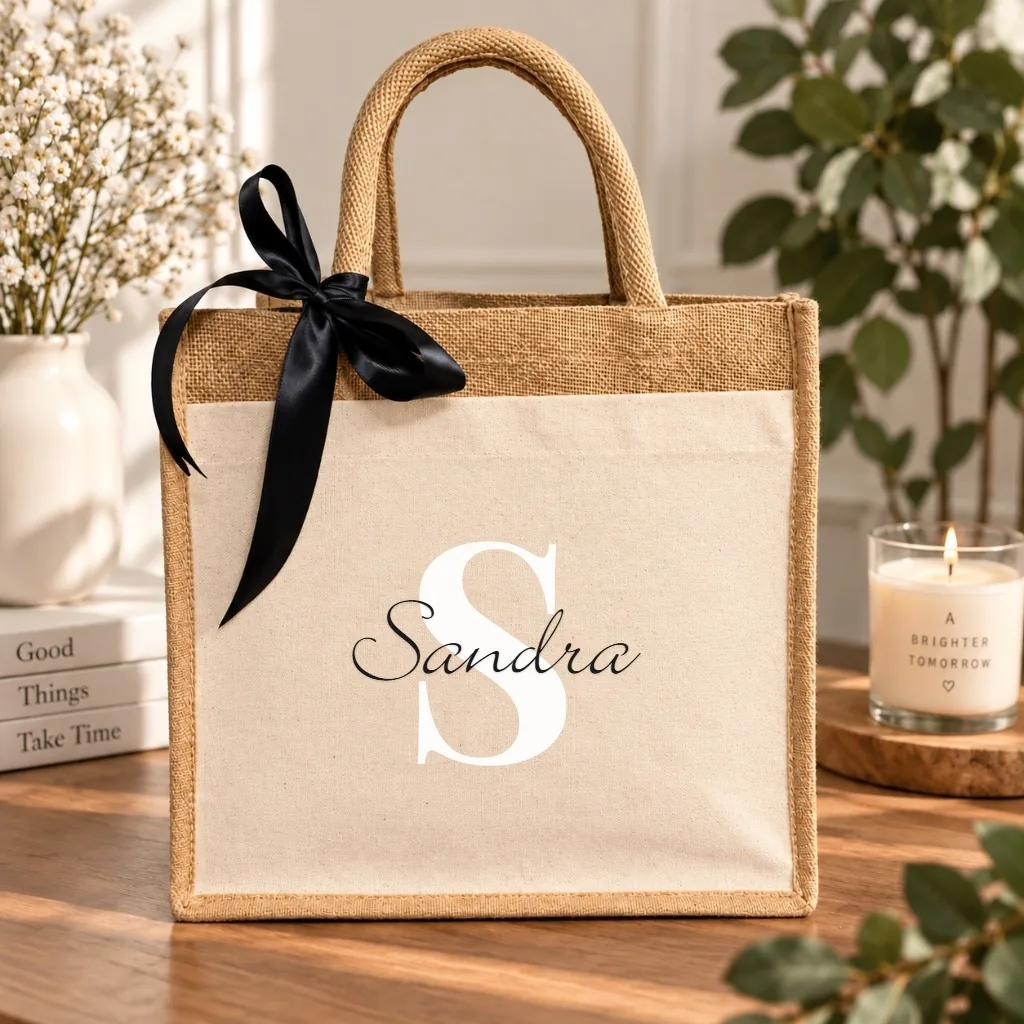 Personalisierte Jute-Tasche